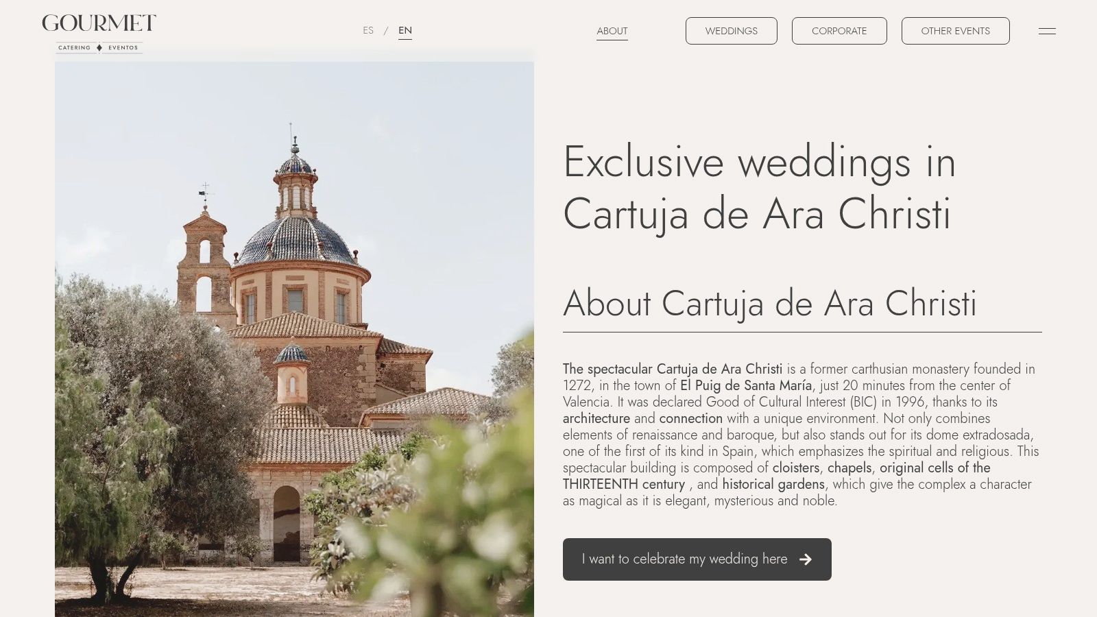 La Cartuja de Ara Christi (managed by Gourmet Catering & Eventos)